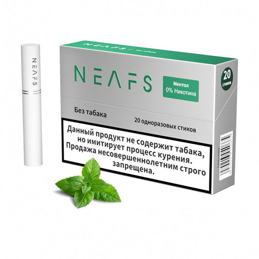Безникотиновые стики NEAFS Ментол 0% – 200 стиков